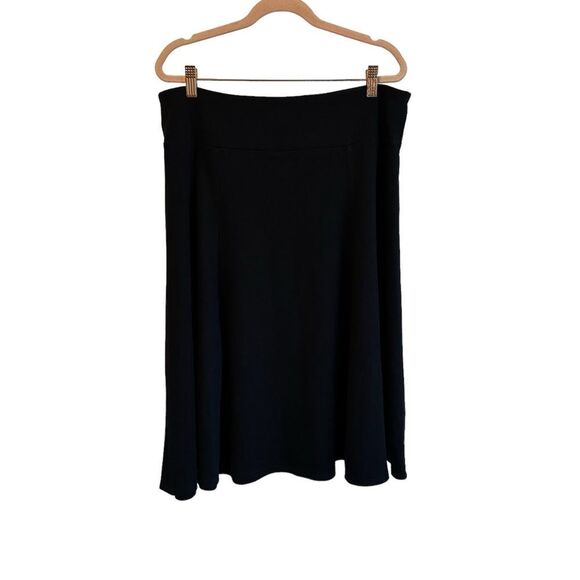 Appleseed’s Black A-Line Full Stretchy Skirt Sz PL - Picture 3 of 5